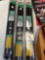 New mower blades, pneumatic tires, hex wrenches, gauges