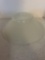 vintage art deco frosted glass ceiling shade, two piece 11 inch diameter