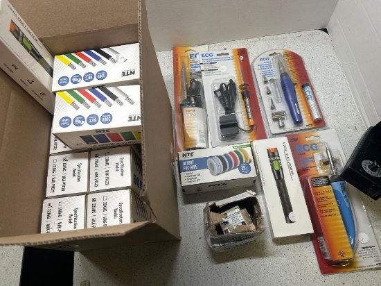 soldering irons, PVC wires