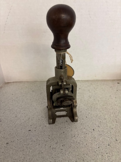 Antique Monarch numbering machine