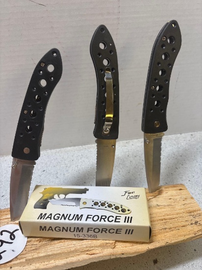 Three new Magnum force III Knives
