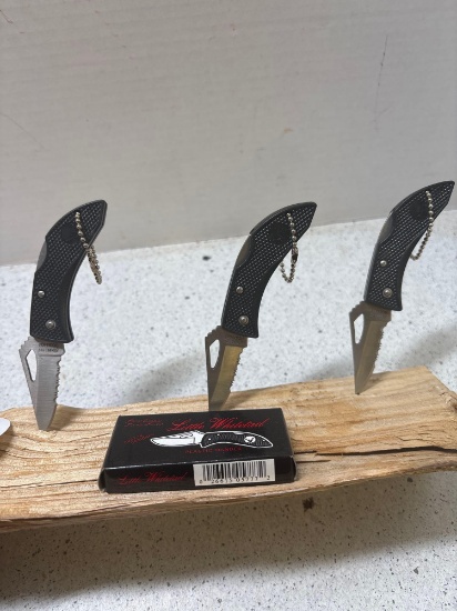Three new little Whitetail folding knives