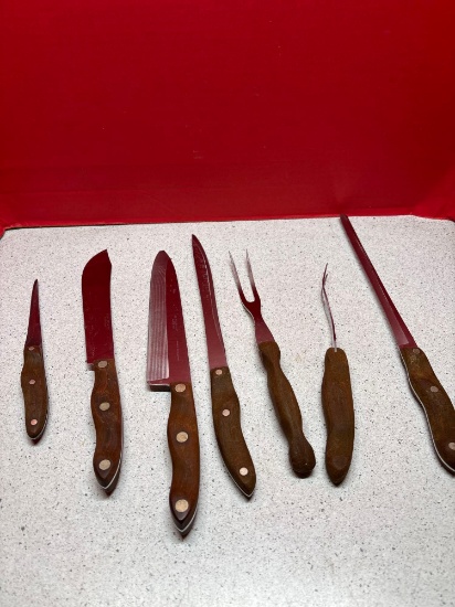 Seven CUTCO utensils
