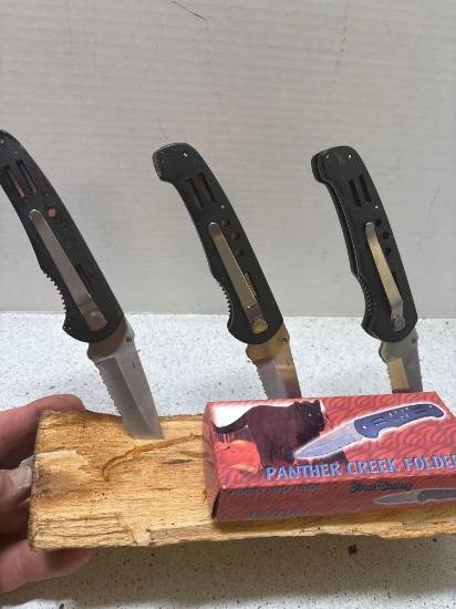 Panther Creek folder knives