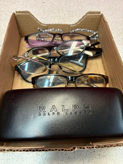 Eyeglasses and Ralph Lauren case