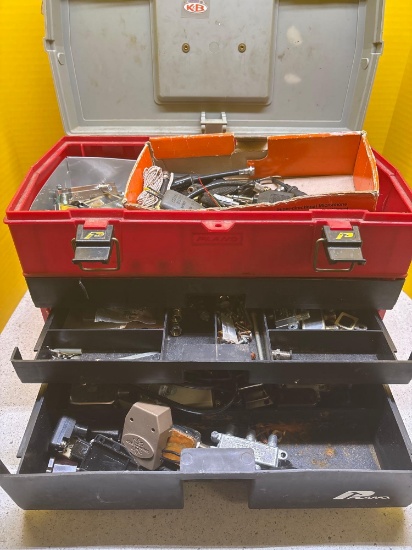 Toolbox full of cable items