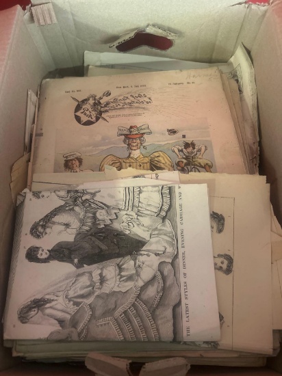 large lot of antique magazines