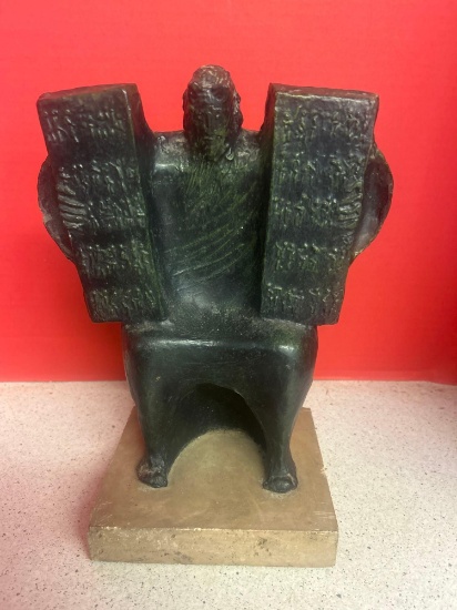 Giuseppe Macri bronze sculpture, Moses and the 10 Commandments