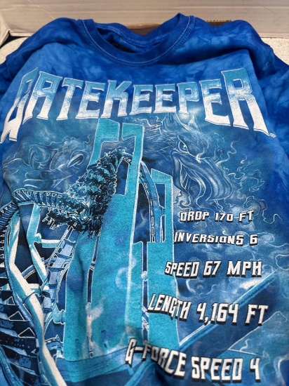 Two Cedar point the gatekeeper T-shirts