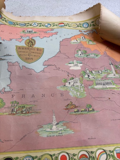 Remember map of American cemeteries
