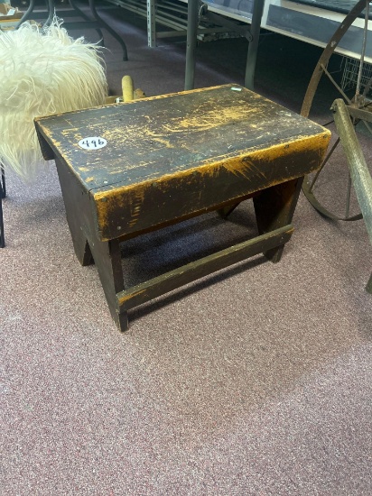 antique primitive stool/bench