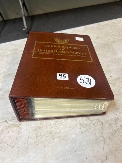 Golden replicas of United States stamps