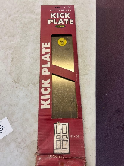ives solid brass kickplate