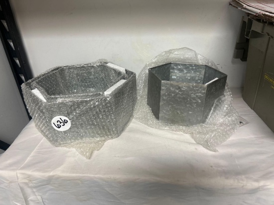 hexagonal planter set