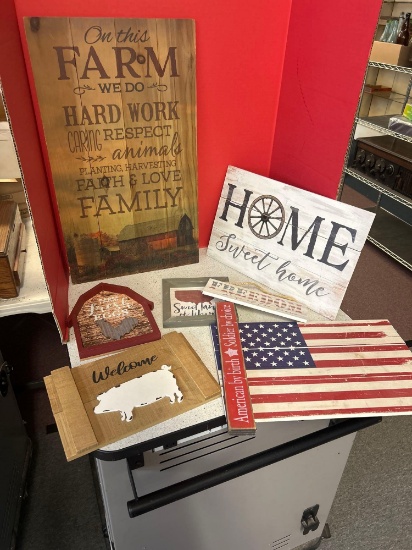 farm home Cute wooden signs.