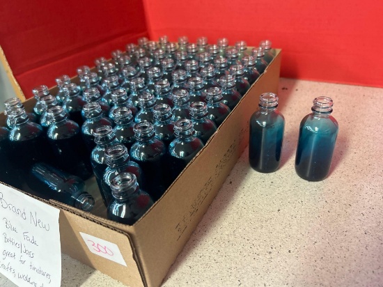 brand new blue fade bottle/jars