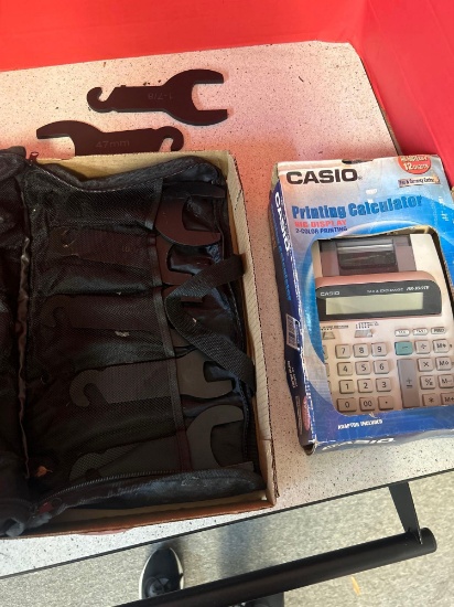 pneumatic fan wrenches and Casio printing calculator