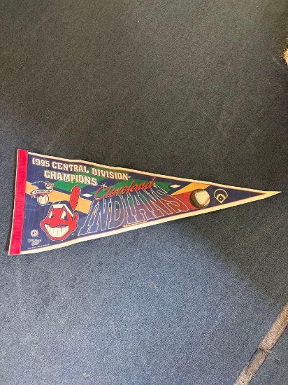 1995 central division champions Cleveland Indians pennant