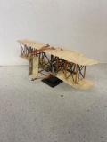 Metal wright brothers plane model