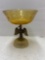 vintage fostoria glass with metal eagle candlestick holder
