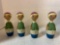 4 Swedish boy wooden napkin rings