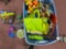 large tote of Teenage Mutant Ninja Turtles toys