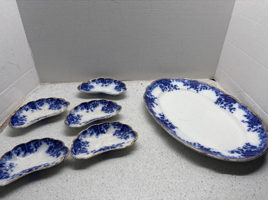 GRINDLEY MARGUERITE Flow blue China