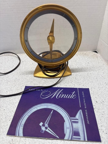 Jefferson Golden minute electric clock
