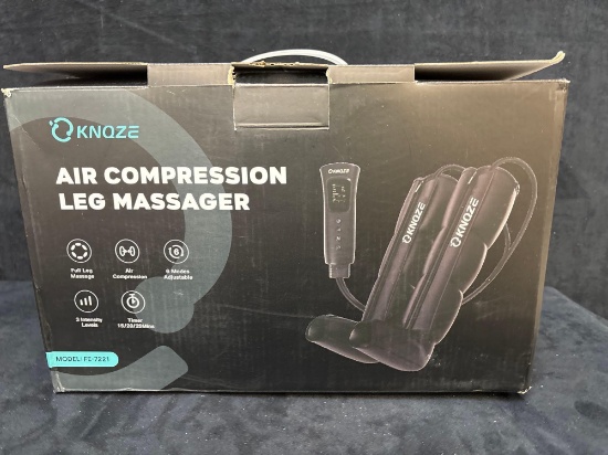 New open box air compression leg massager