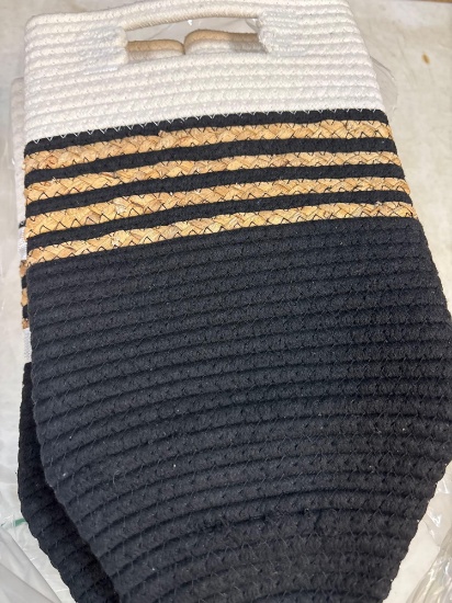five brand new rope baskets