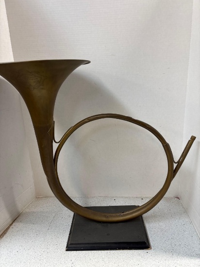 Mounted Brass Horn