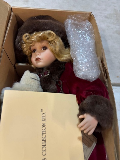 Porcelain doll baby play gym