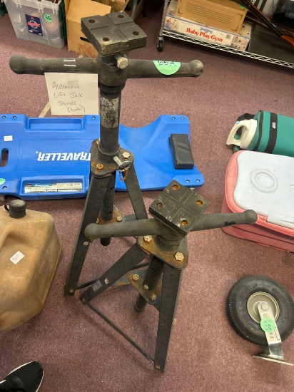 two automotive lift jack stands