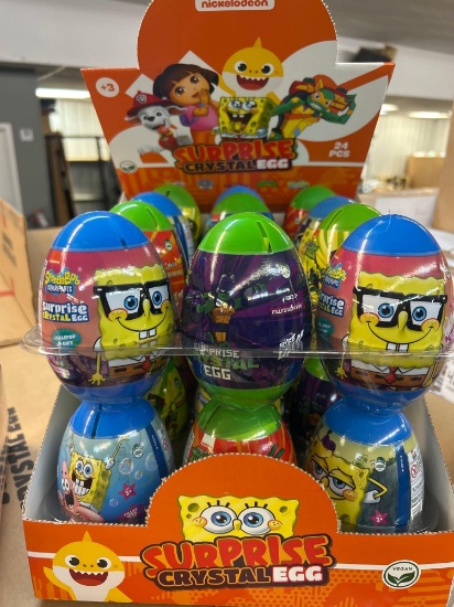 70 cases Crystal eggs, baby shark paw patrol SpongeBob toy candy