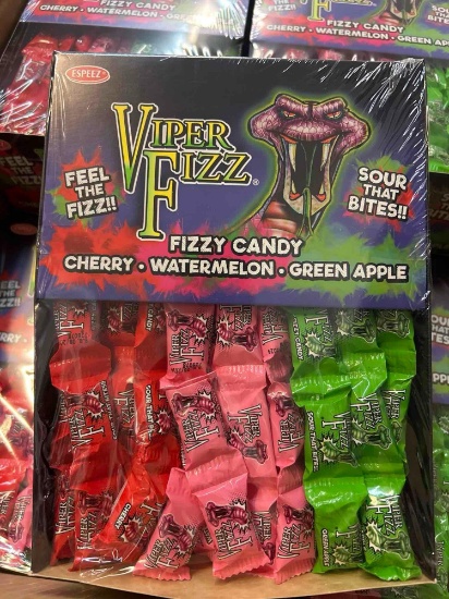 38 cases Viper fizz sour hard candy