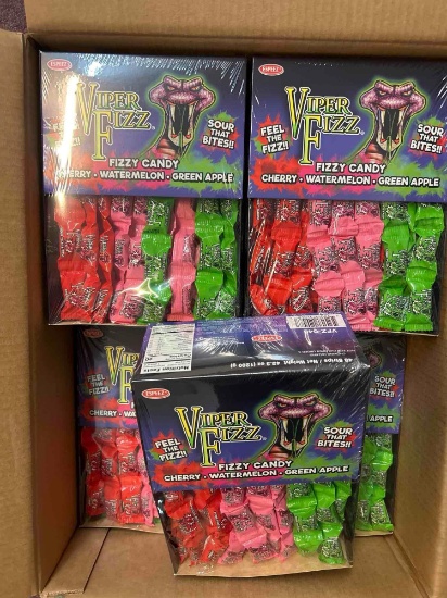 38 cases Viper fizz sour hard candy