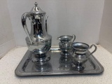 CROMWELL silver manufacturing tea set