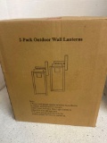two pack outdoor wall lanterns
