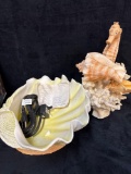 seahorse and seashells tabletop fountain