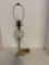 Crystal lamp with marble base