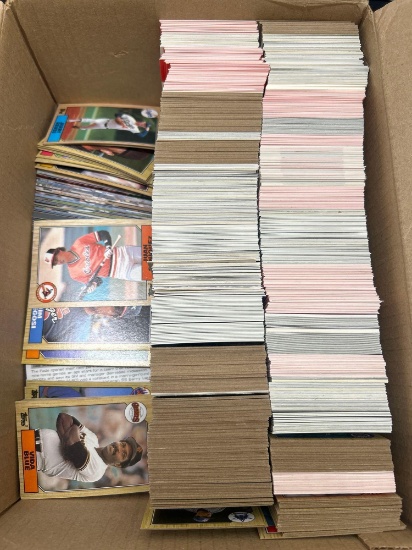 box of baseball cards