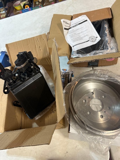 Brake drum, oil pan, vapor canister