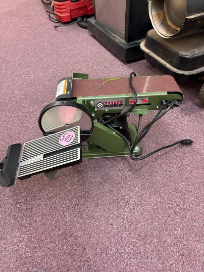 Central machinery, belt, and disc sander