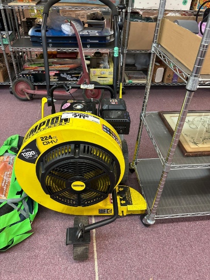 Champion 224 cc gas walk behind Leaf blower, 1300 CM, 160 mph
