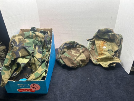 10 US MI helmets camouflage covers