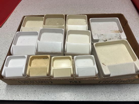 displays with area on front for labels and pricing