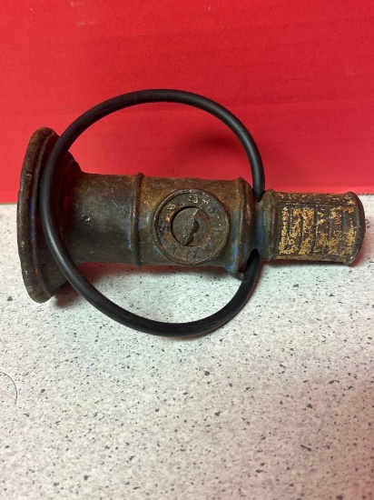 visible gas pump cast iron old toy