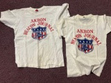 two Akron Beacon journal soap box derby childrens T-shirts