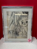 Raggedy Ann pencil drawing