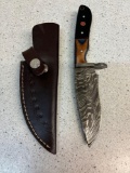 Handmade Damascus, steel knife see description